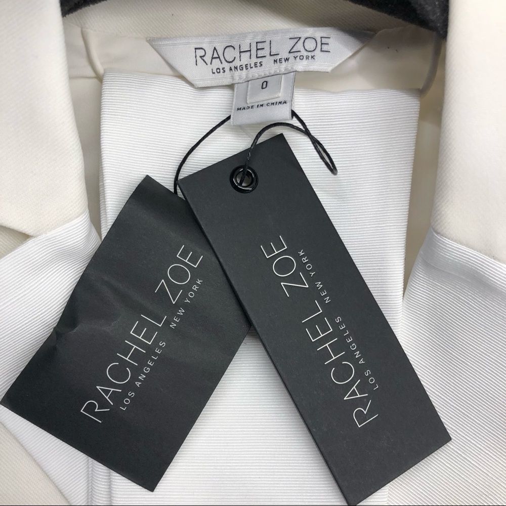 Rachel Zoe Karli Wide Leg Virgin Wool Twill Jumpsuit Sleeveless off-white/ Ecru - Picture 6 of 8